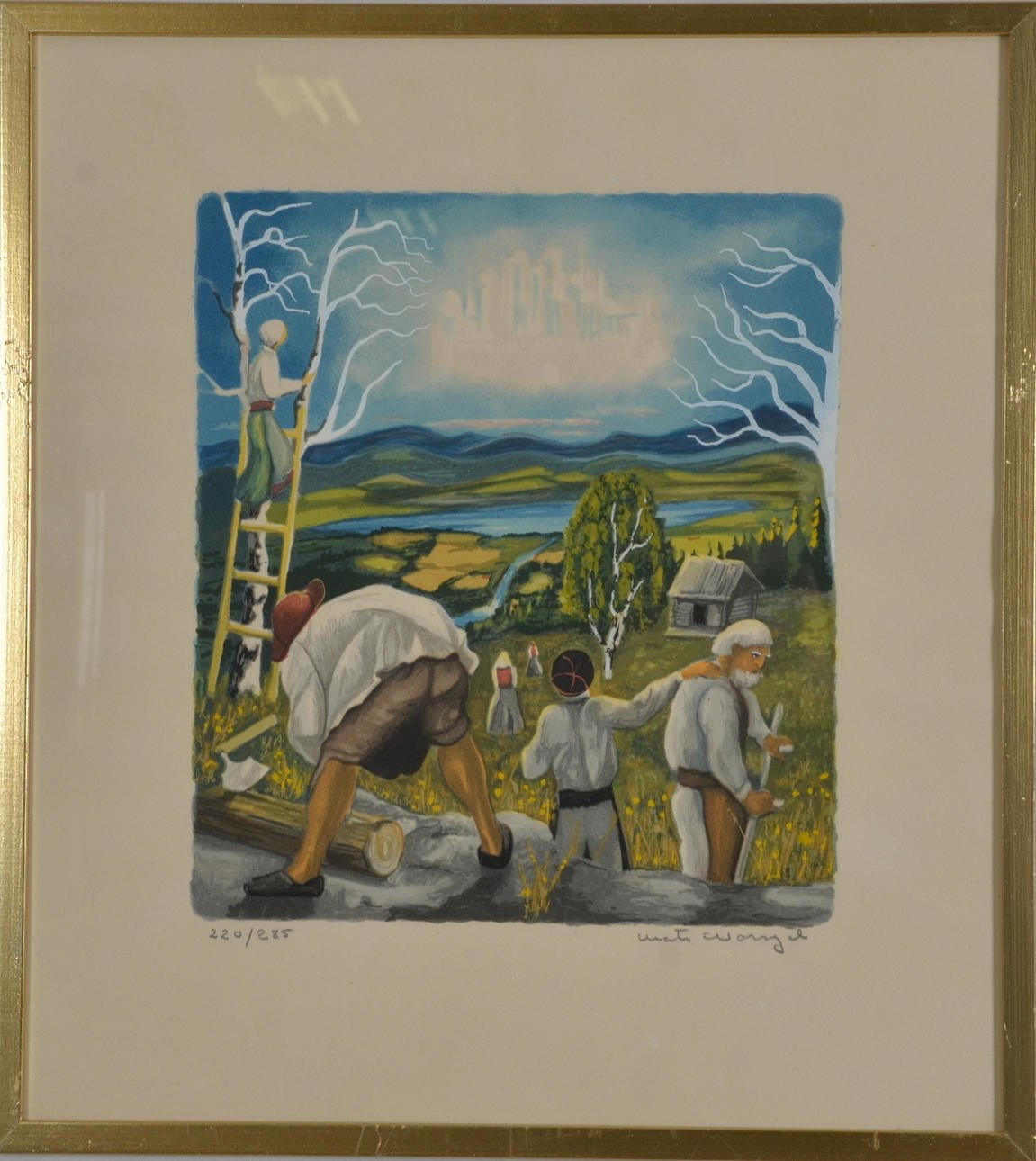 MATS NORRYD. Färglitografi.