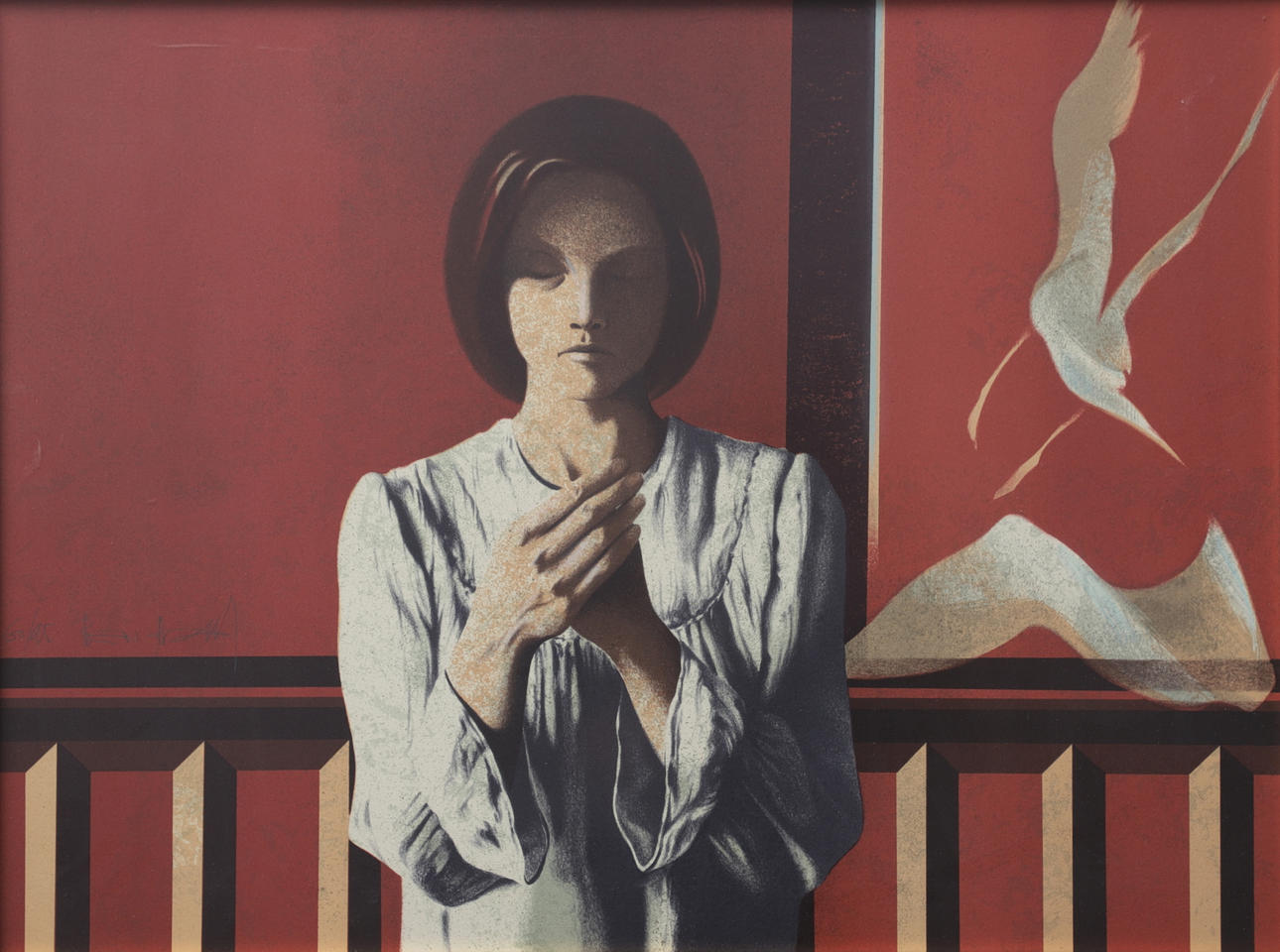 ARIEL BEN DAVID. "Personal solution", colour lithograph, signed and numbered 60/95.