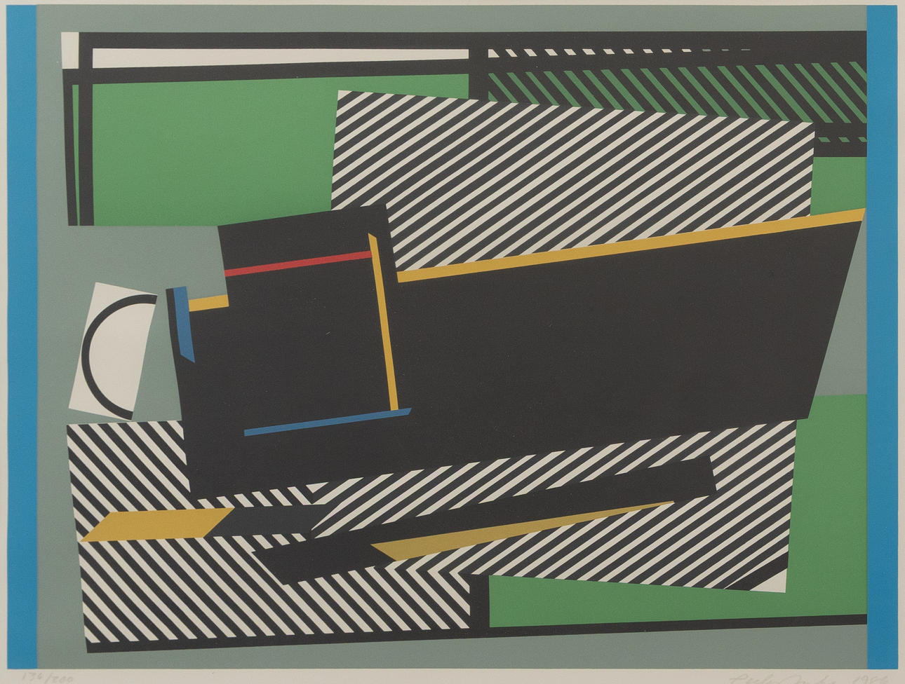 PEDER DUKE. Composition, lithograph no. 136/200, signed.