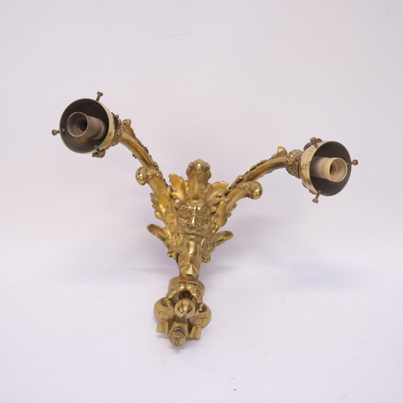 WALL SCONCES, GILT, EMPIRE STYLE.