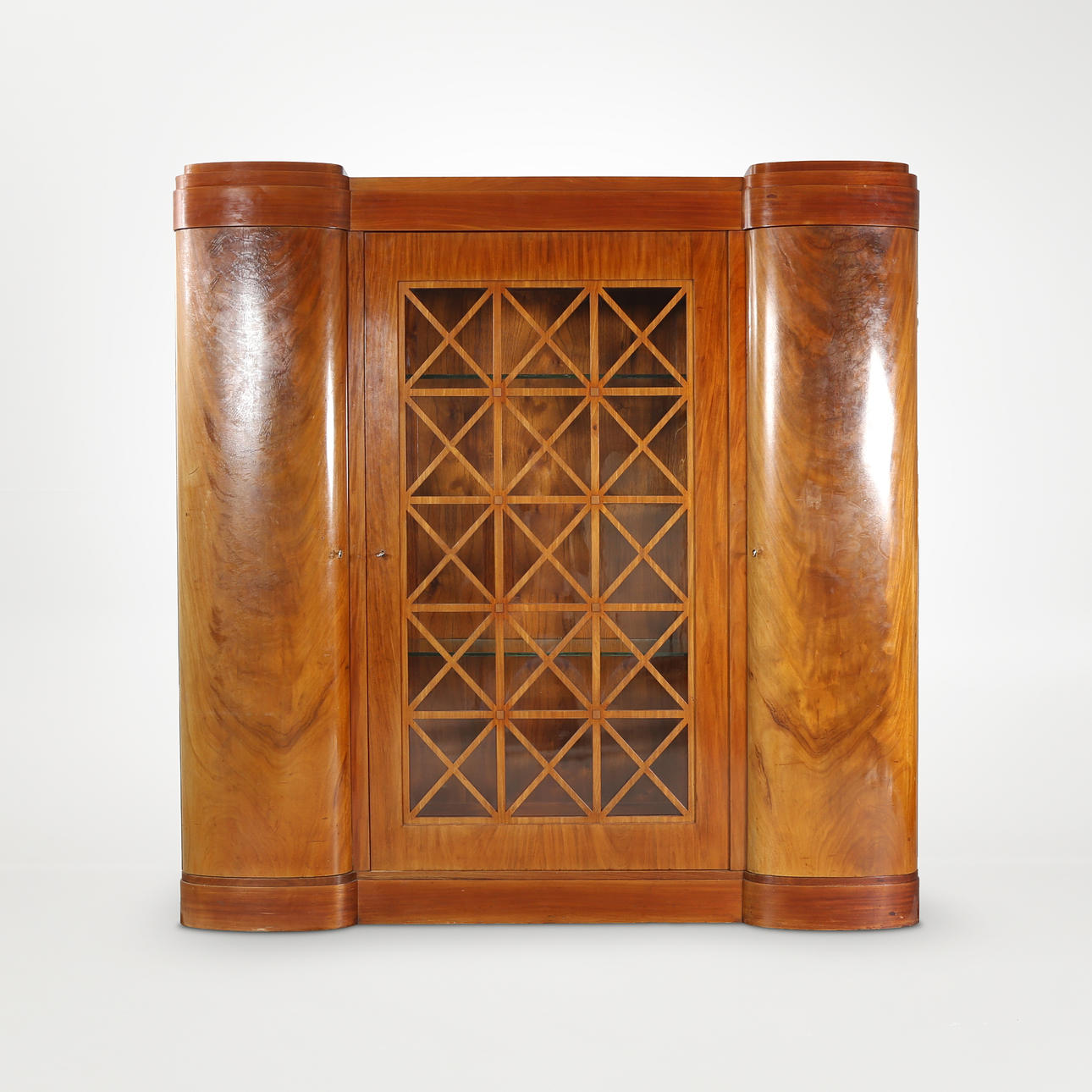 Cabinetmaker Otto Meyer. Mahogany bookcase, 1921.