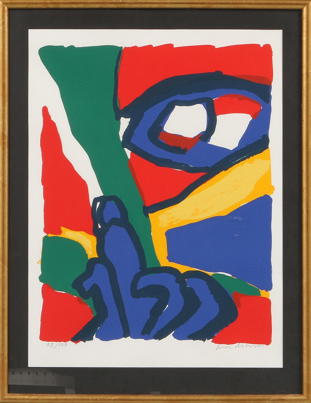 BENGT LINDSTRÖM. Komposition, färglitografi, signerad och numrerad 92/120.