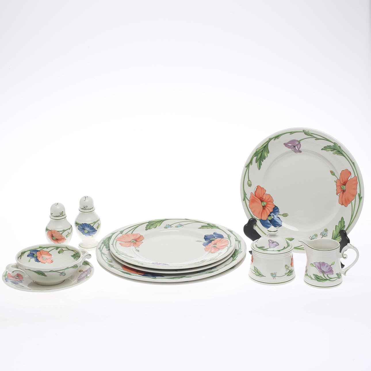 SERVISDELAR, 10 delar, "Amapola", Villeroy & Boch.