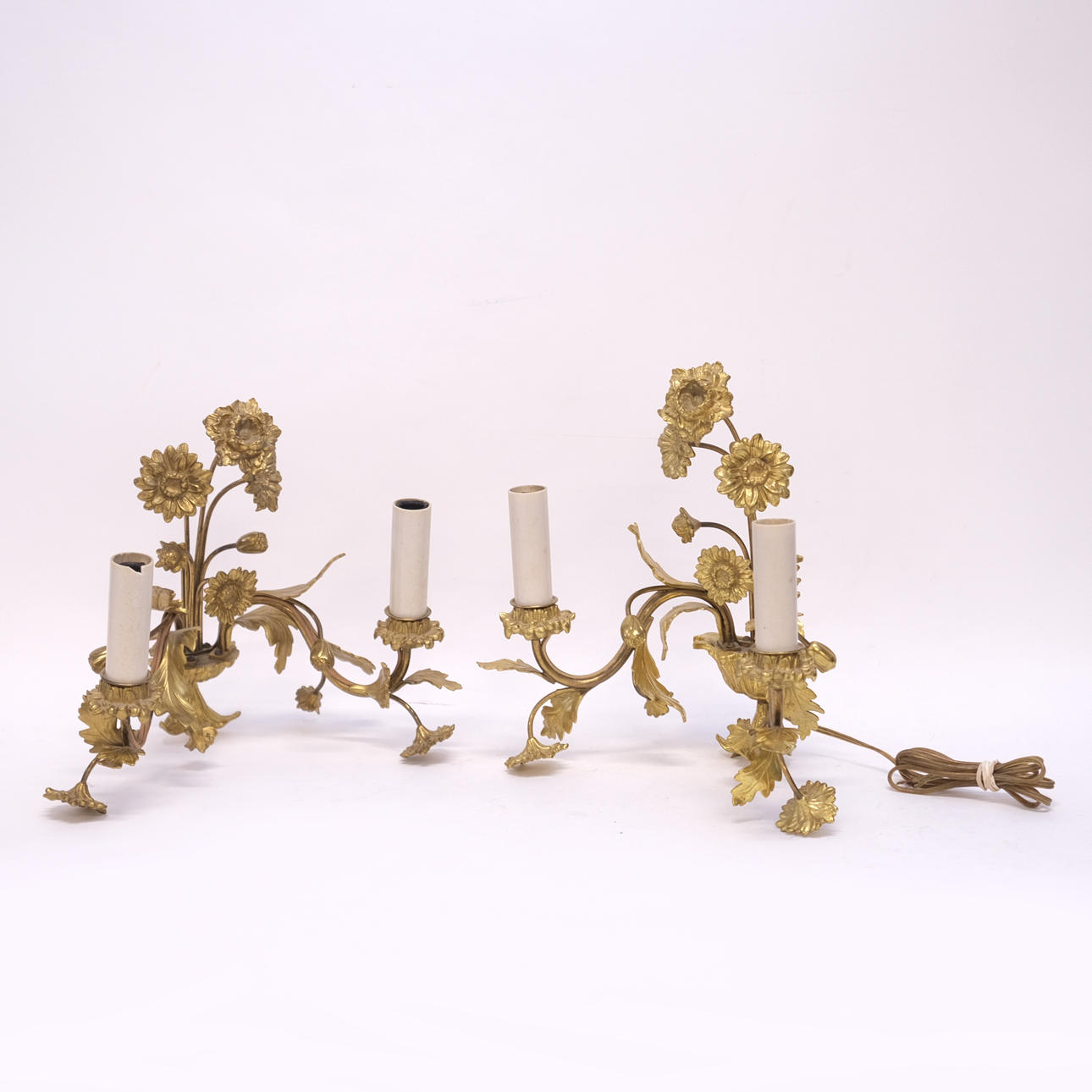 WALL SCONCES, A PAIR, ITALIAN ROCOCO STYLE.