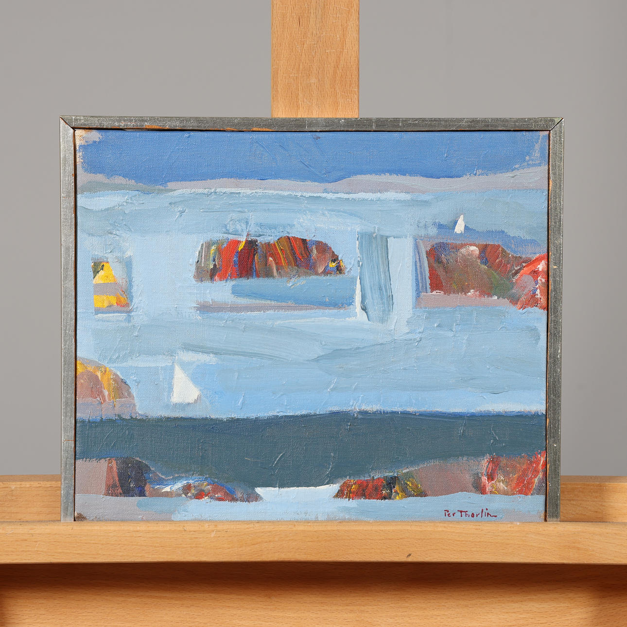 PER THORLIN. OIL ON CANVAS, signed.
