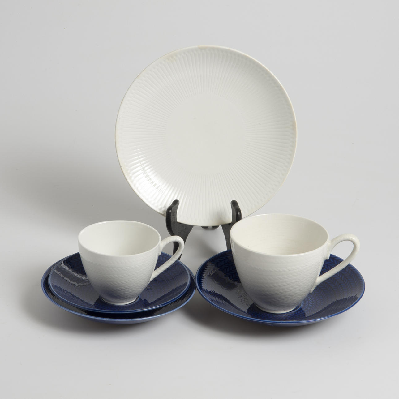 SERVISDELAR, "Blå eld", Hertha Bengtson, Rörstrand.