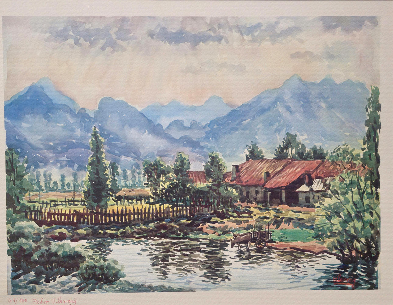 PEDRO VILARROIG. Landscape.