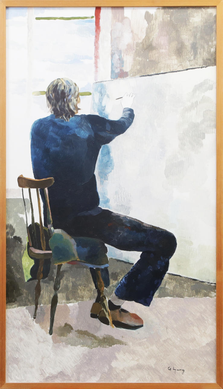 GÖRAN LJUNG. OIL, on panel, signed.