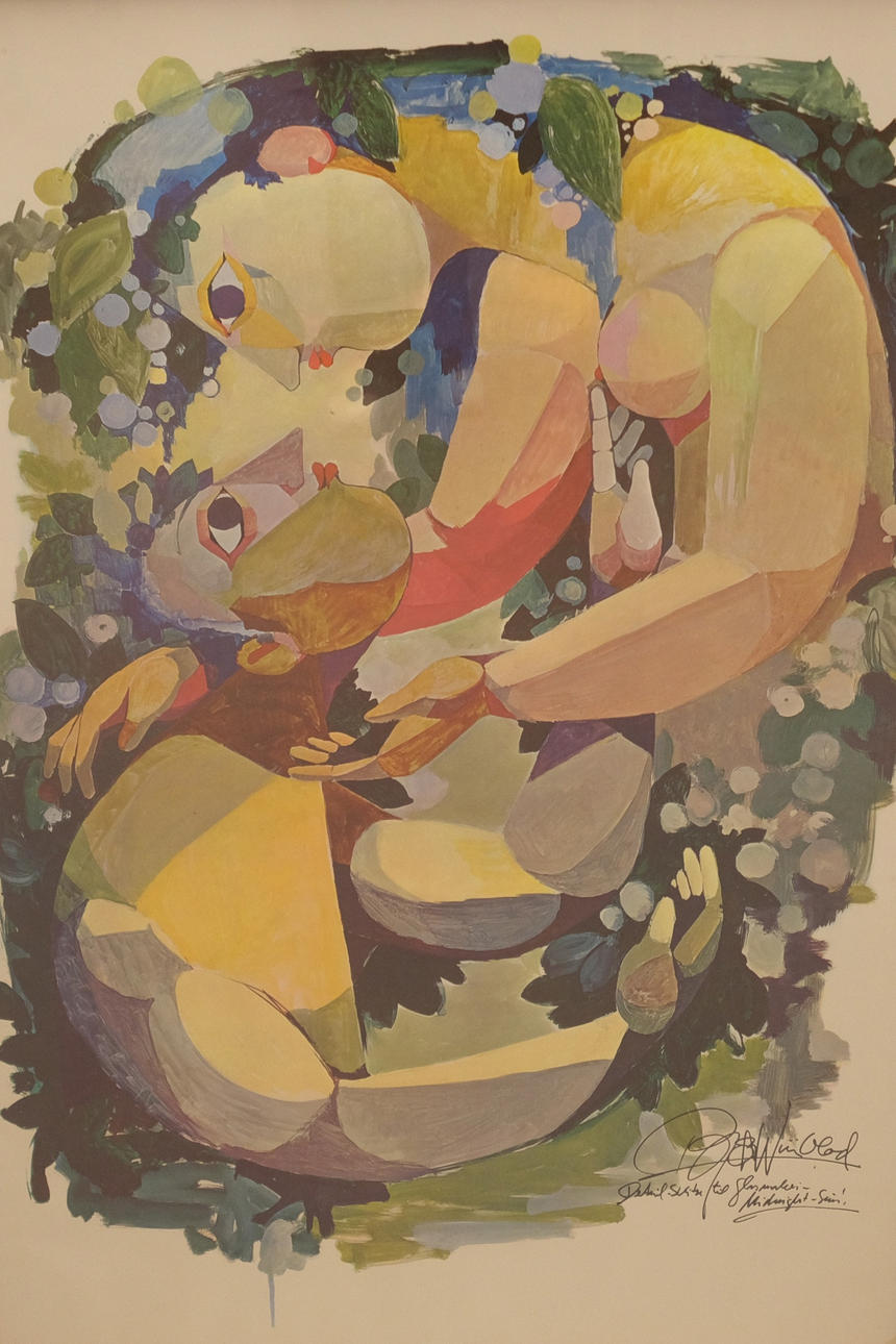 AFTER BJÖRN WIINBLAD. "MIDNIGHT SIN", LITHOGRAPHIC POSTER.