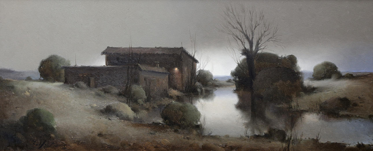 CARLOS BELLOSTA. Twilight landscape.