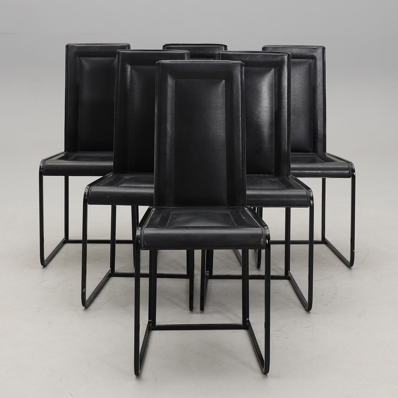 CHAIRS, 6 pcs, late 20th century.