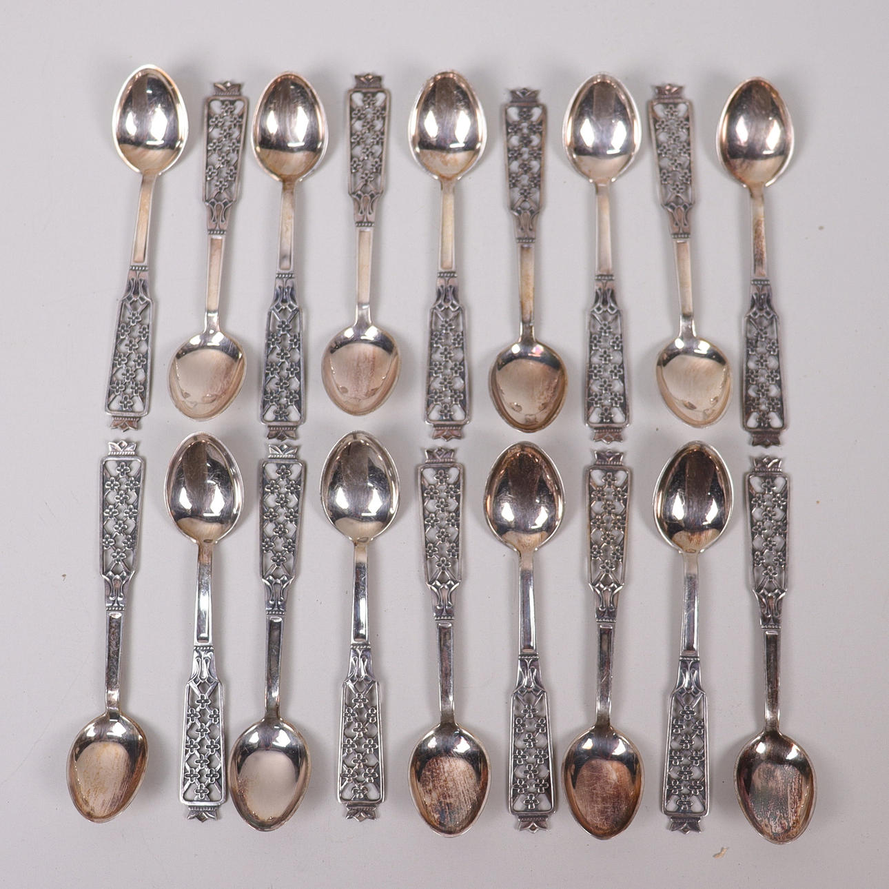 SILVER, teaspoons, "Princess", Ceson, 18 pcs.