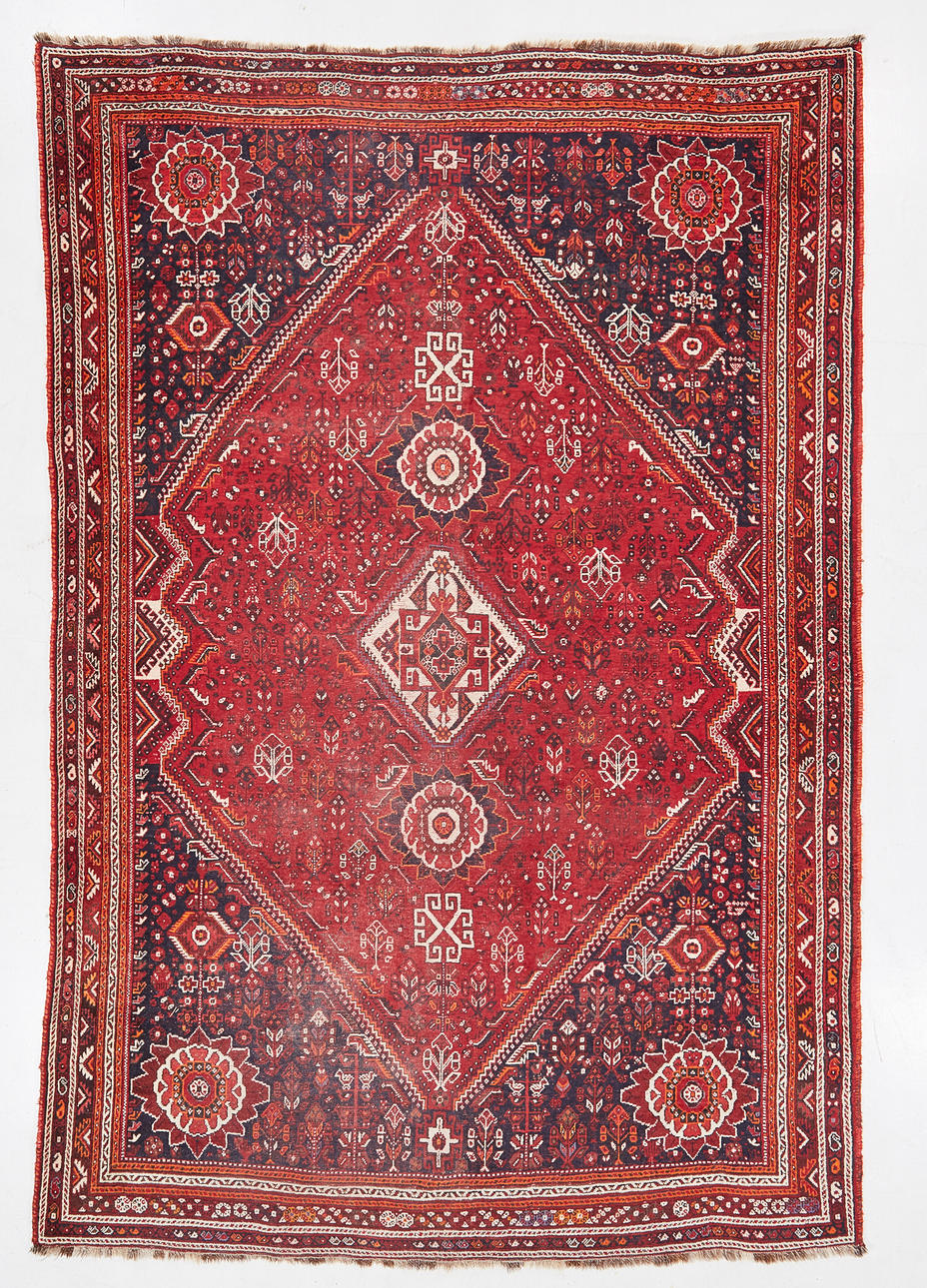 ORIENTAL CARPET, wool on wool warp.