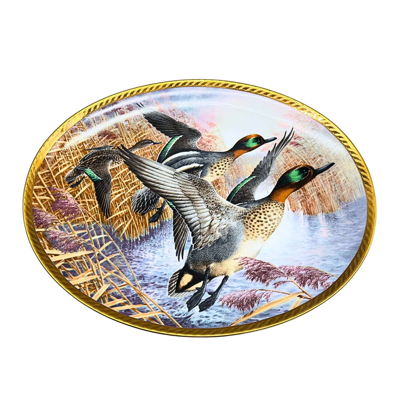 RAYMOND WATSON. FRANKLIN PORSLINSSAMLARTALLRIK UR SERIEN "THE WILD DUCKS OF EUROPE"