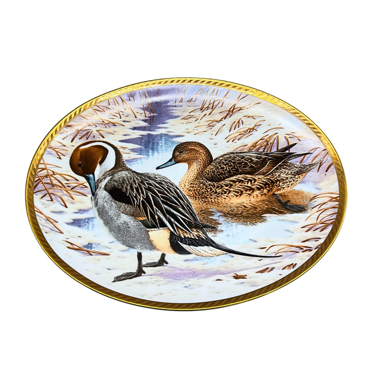RAYMOND WATSON. FRANKLIN SAMLARTALLRIK I PORSLIN UR SERIEN "THE WILD DUCKS OF EUROPE"