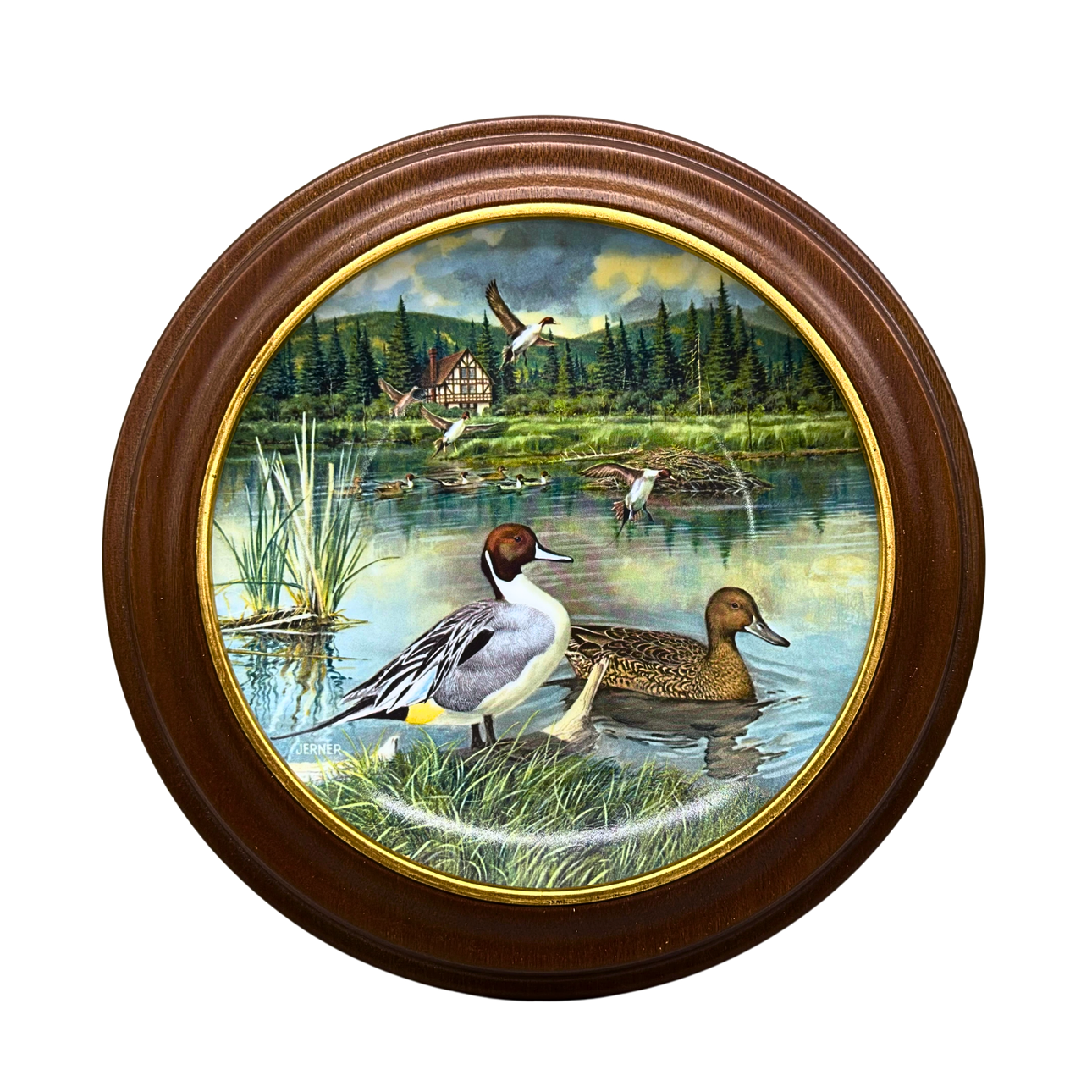 BART JERNER. LIMITERAD SAMLARTALLRIK „THE PINTAIL“ I PORSLIN FRÅN MÄRKET EDWIN M. KNOWLES