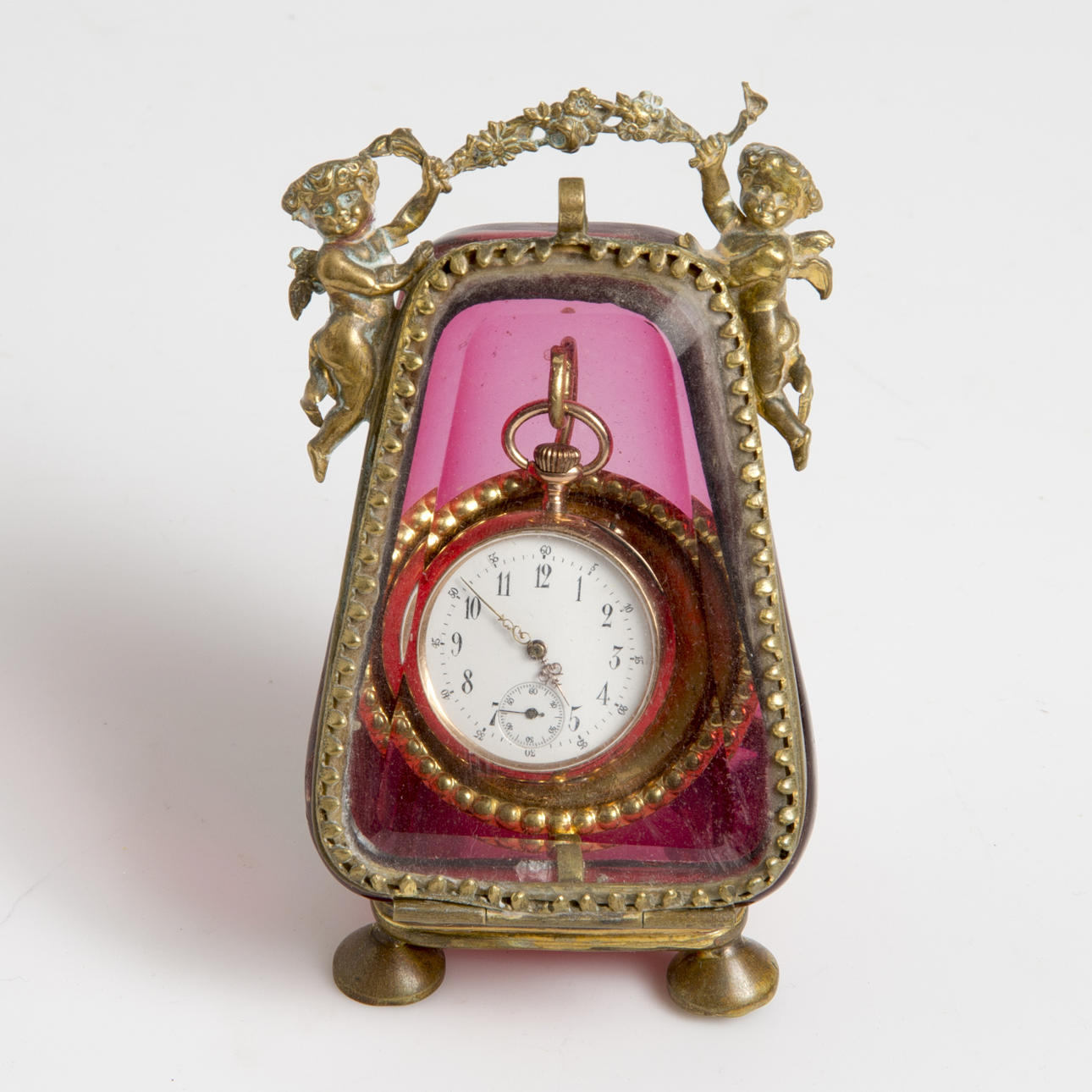 MORMORSUR SAMT KLOCKGÖMMA, uret i 14K guld.