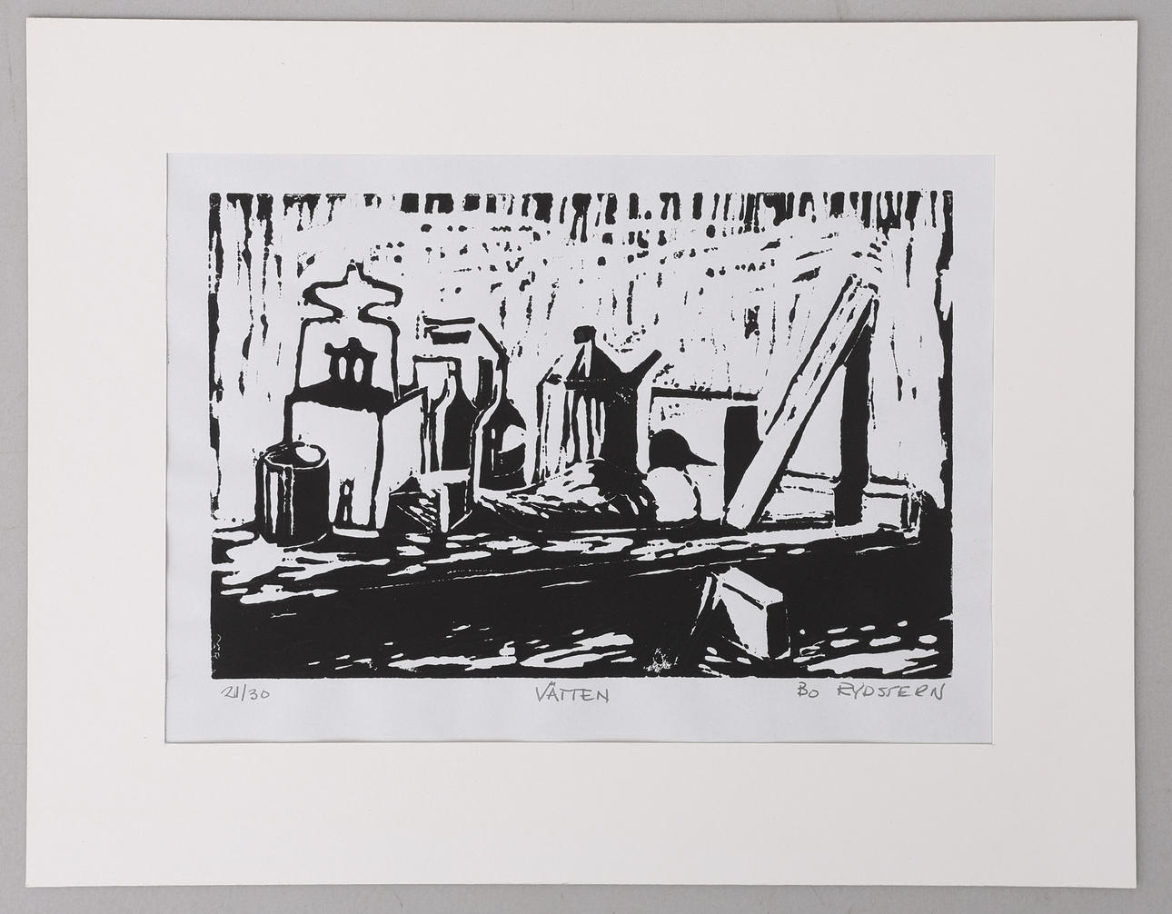 BO RYDSTERN. "VÄTTEN", LITHOGRAPH, SIGNED AND NUMBERED 21/30.