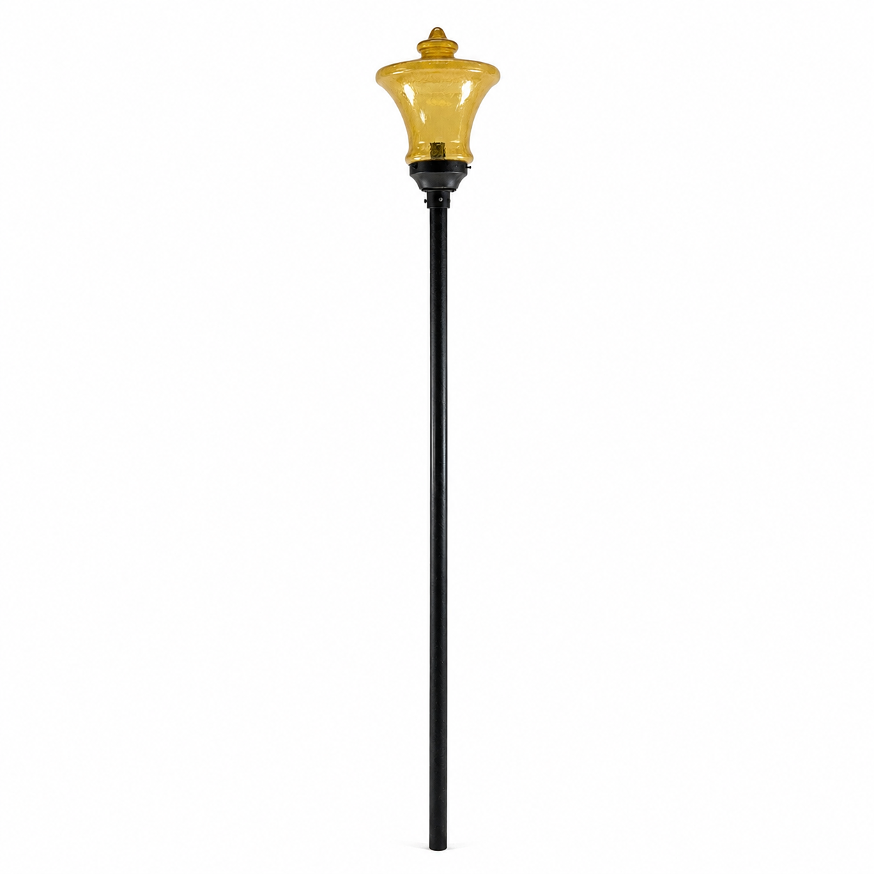 LAMP POST, iron, glass, circa 1900.