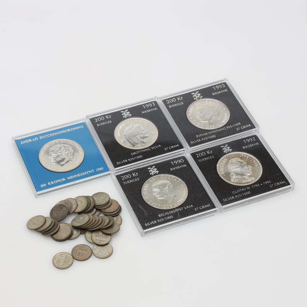SILVER COINS fine weight approx. 149 grams.