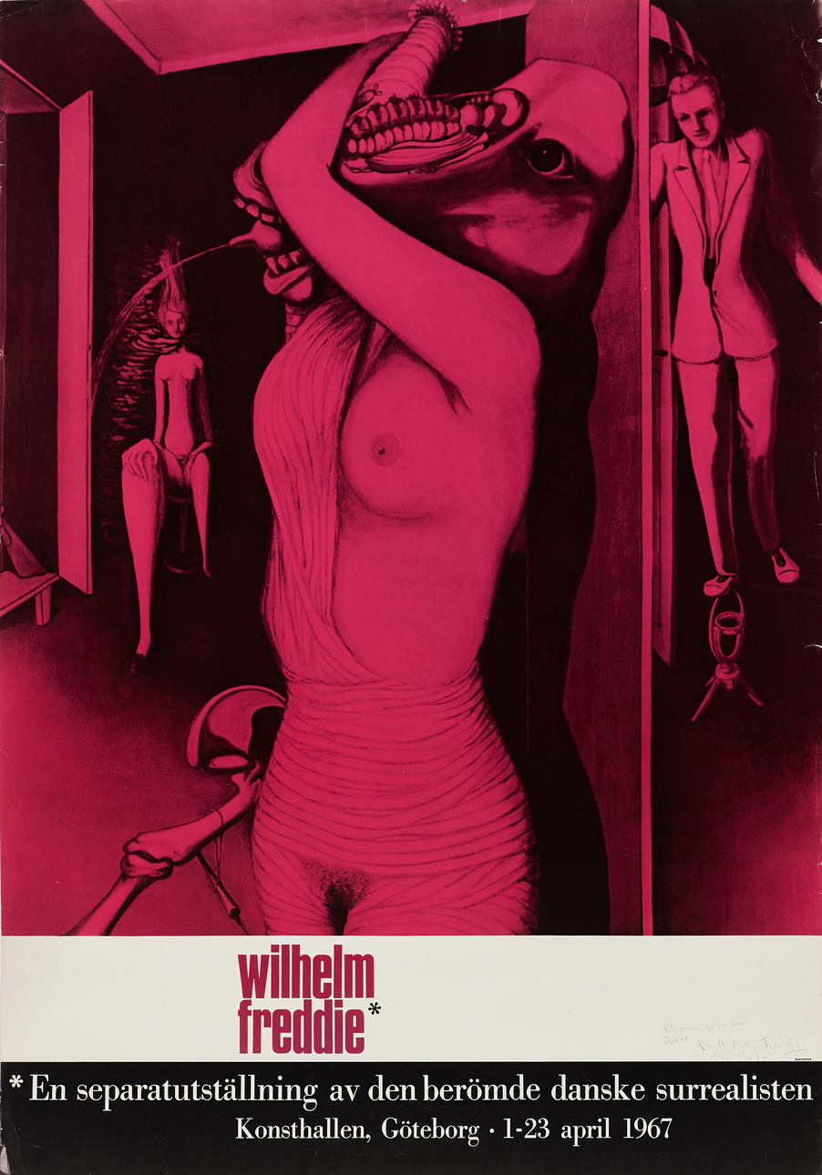 WILHELM  FREDDIE. Utställningsaffisch, 1967, Konsthallen Göteborg