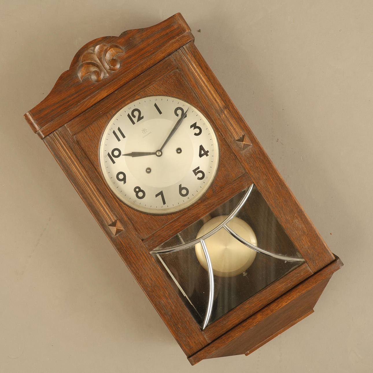 WALL CLOCK, Junghans, Art Nouveau.