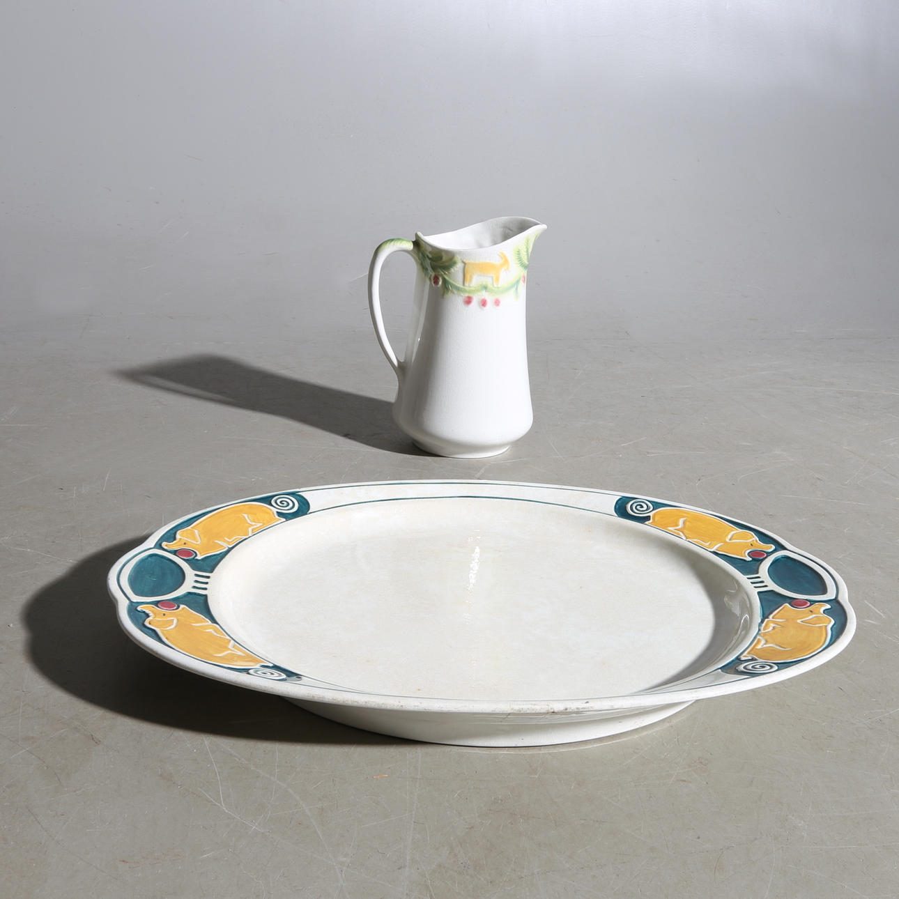 FAT samt KANNA, flintgods, Rörstrand, bl a Alf Wallander.