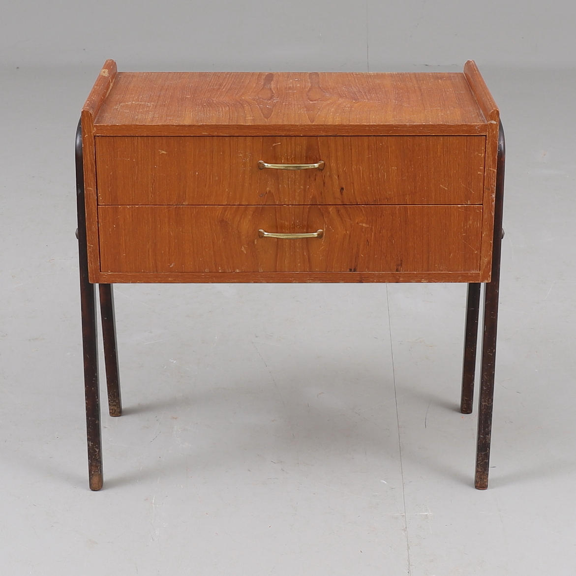 BEDSIDE TABLE, teak, 1960s.