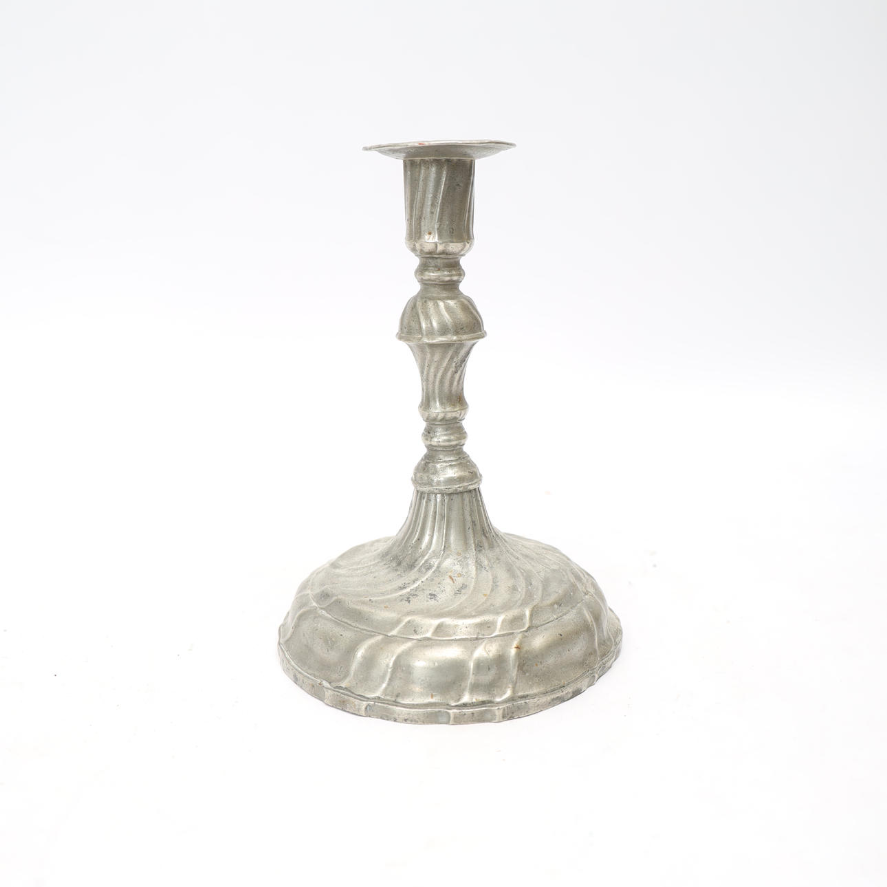 CANDLESTICK, Rococo, 18th century, twisted fluting, unstamped.