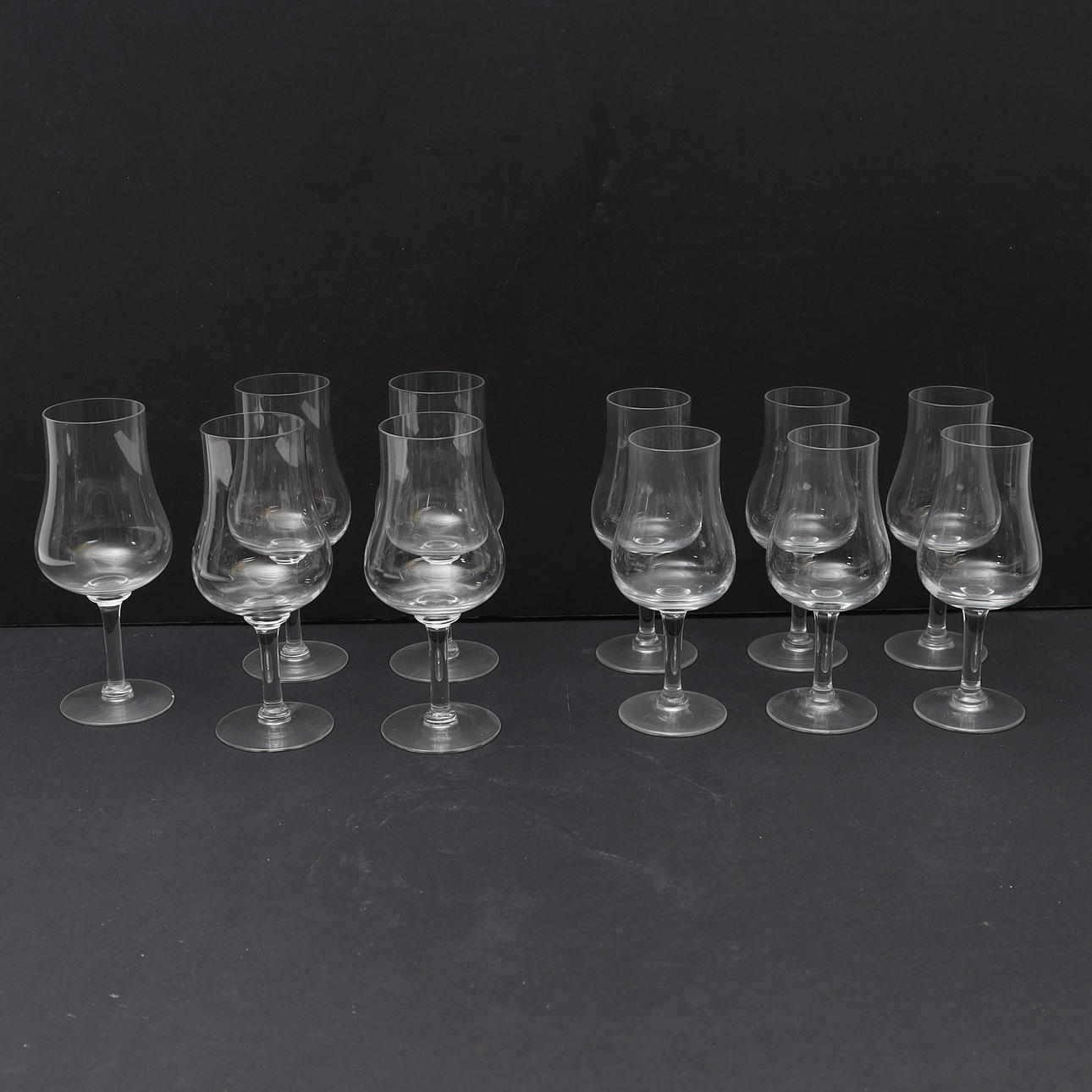 WINE TASTING GLASSES, 11 pcs, "Elixir" Orrefors.