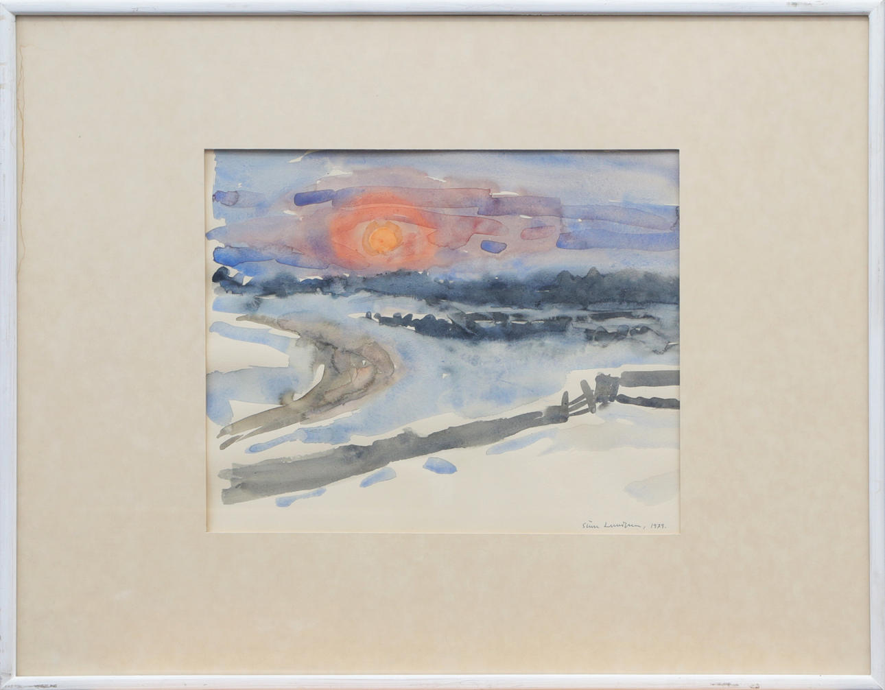 STURE LUNDGREN. WATERCOLOUR, on paper, signed.
