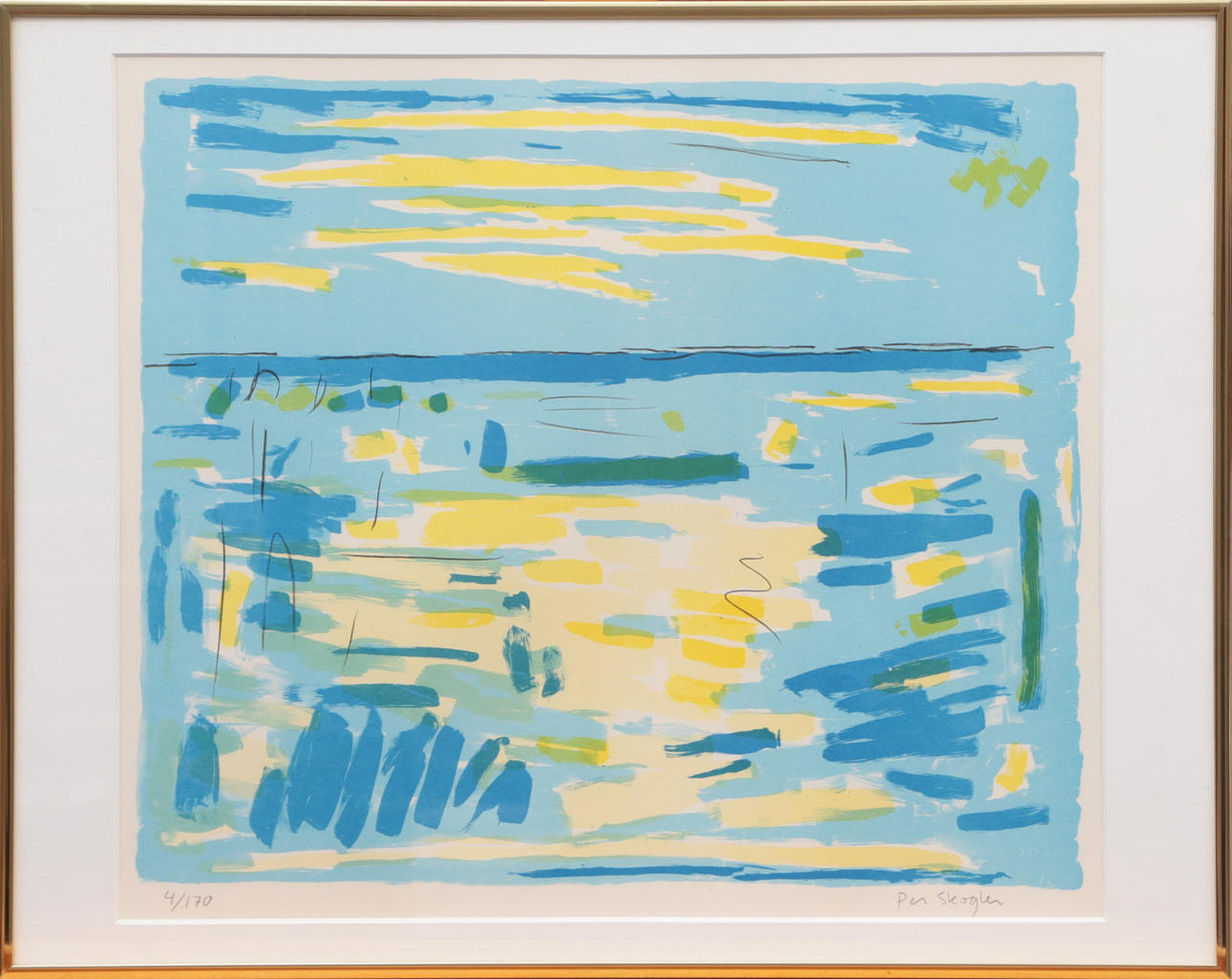 PER SKOGLER. LITHOGRAPH, signed.