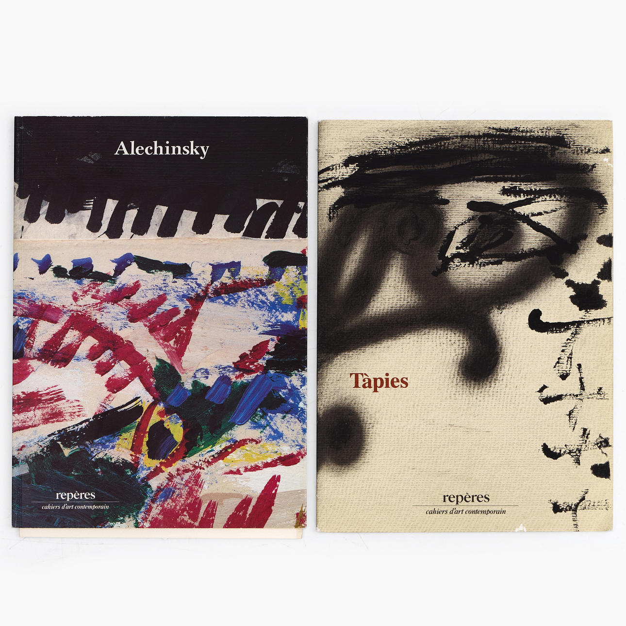 GALERIE MAEGHT LELONG, repères, 2 konsttidskrifter innehållande originallitografier Alechinsky och Tàpies