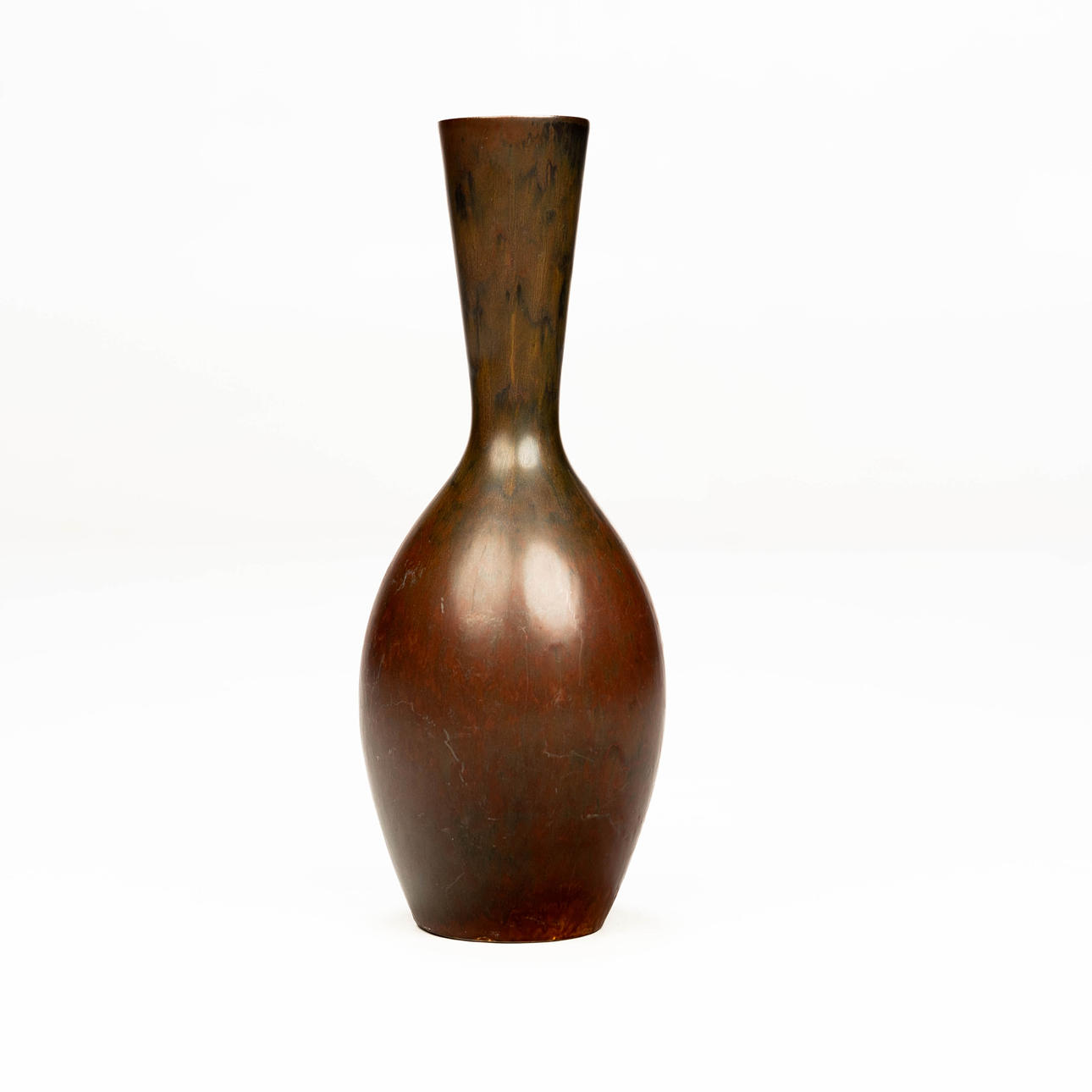 CARL HARRY STÅLHANE. Vase, hare's fur glaze.