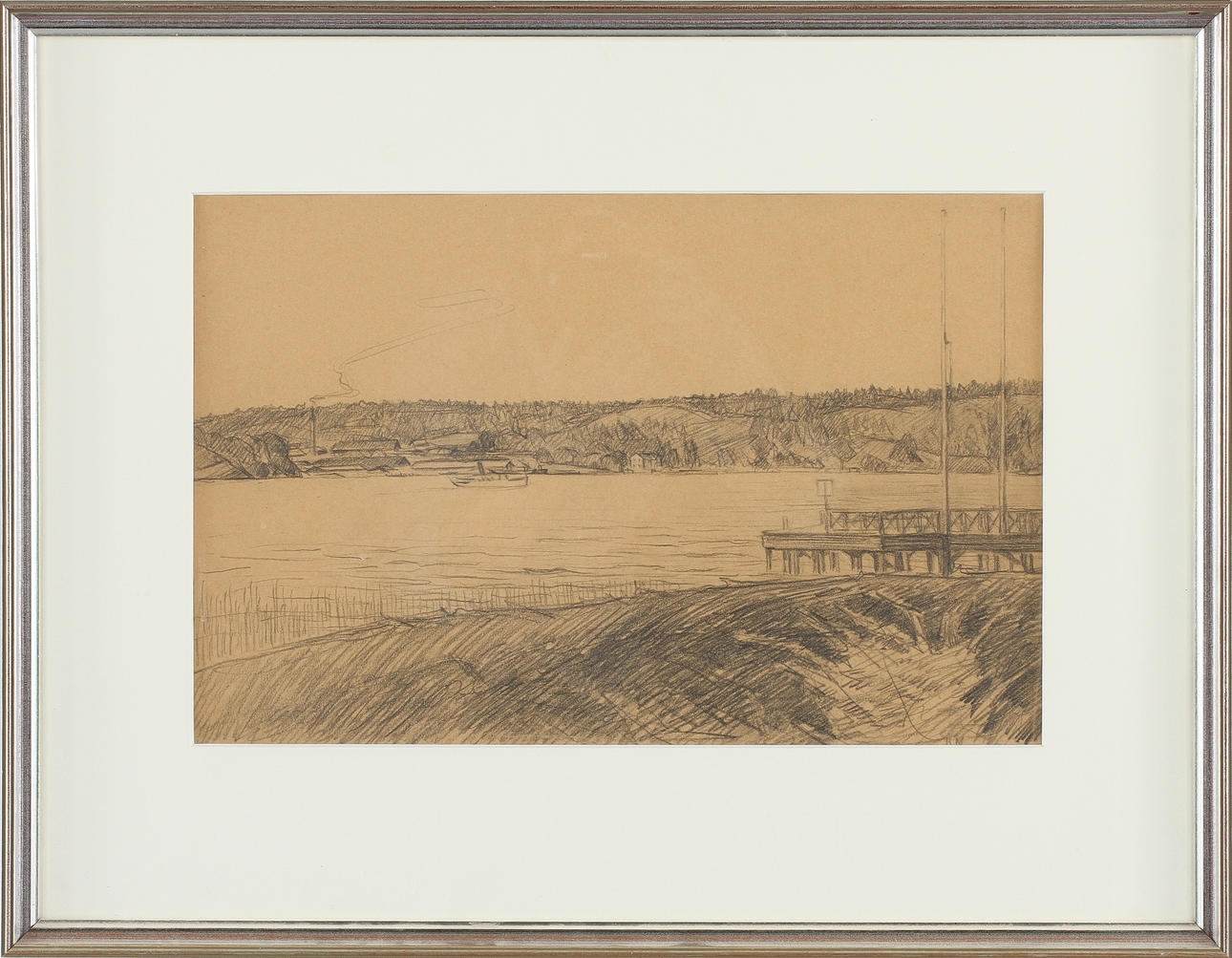 KARL NORDSTRÖM. teckning, monogramsign.