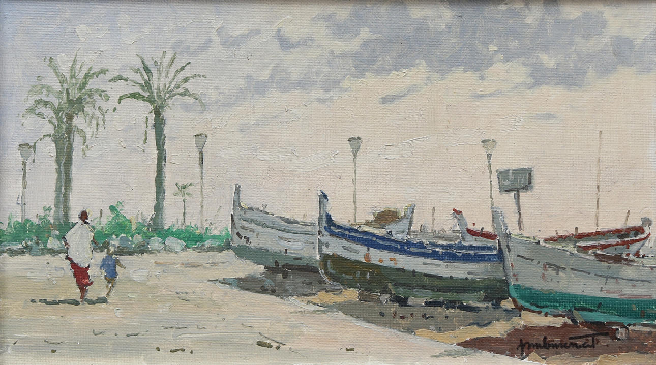 PERE MONSERRAT. Beach in Caldetas.