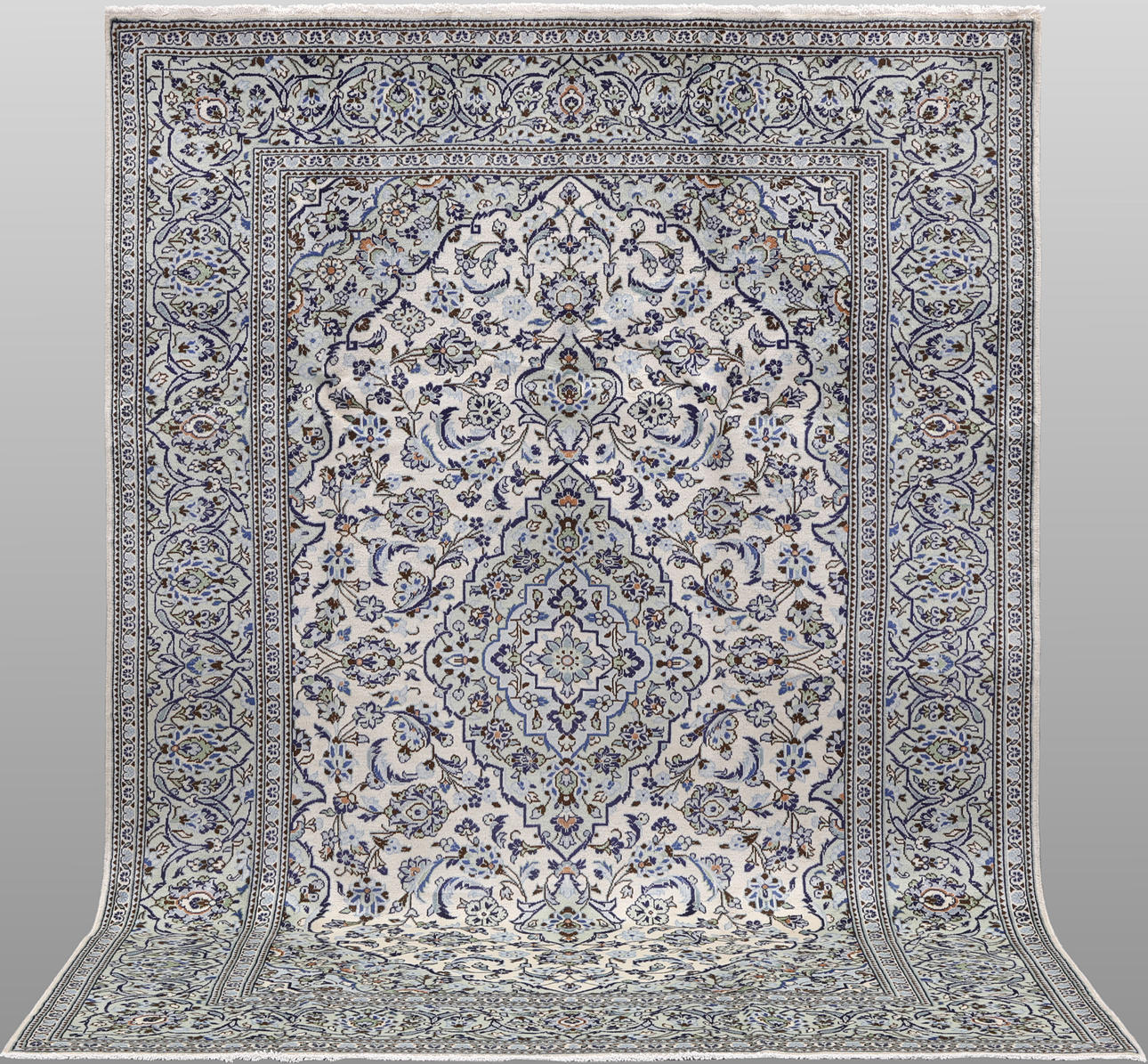 CARPET. Light Keshan fine, 295 x 200 cm.