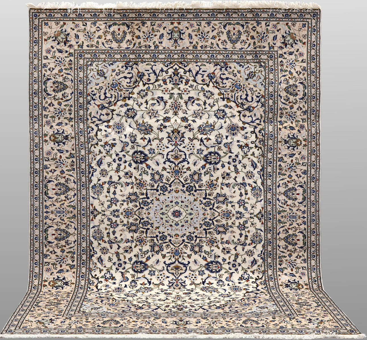 CARPET. Light Keshan, 303 x 198 cm.