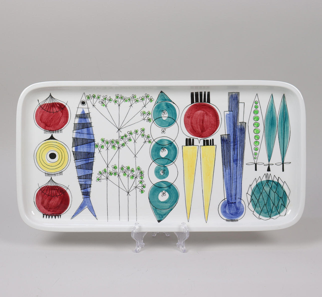 MARIANNE WESTMAN. "Picknick", Rörstrand, serving platter, 1950s.