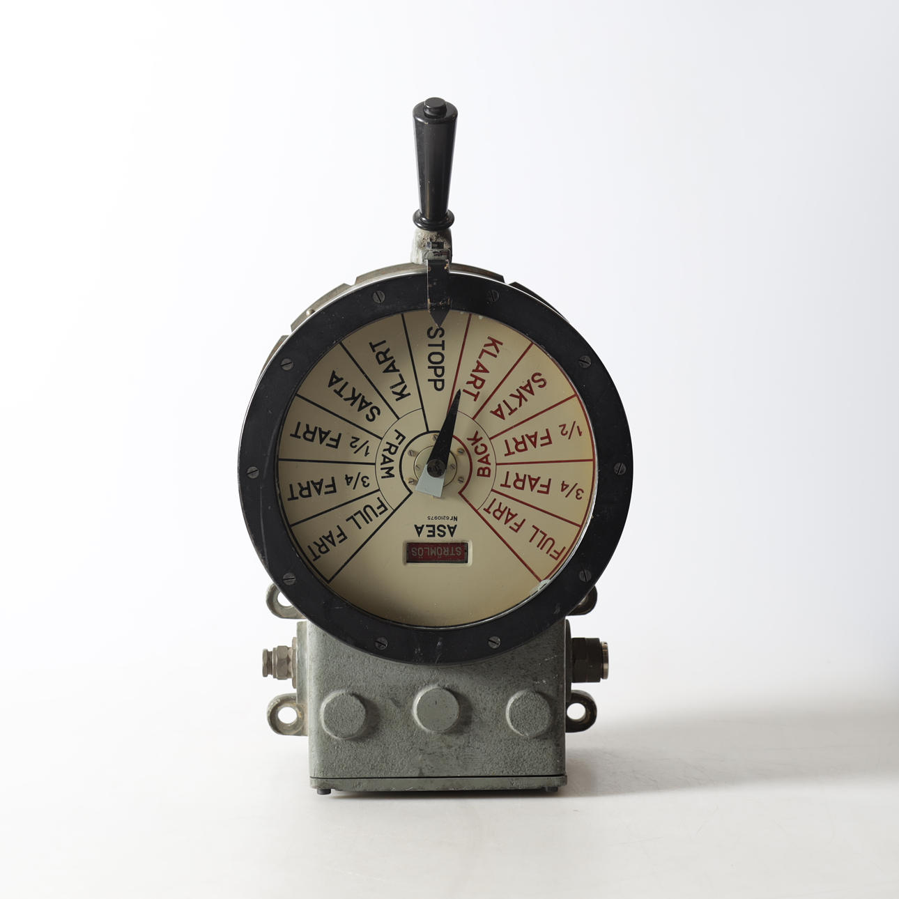 ENGINE TELEGRAPH, Asea, electronic, 20th century.