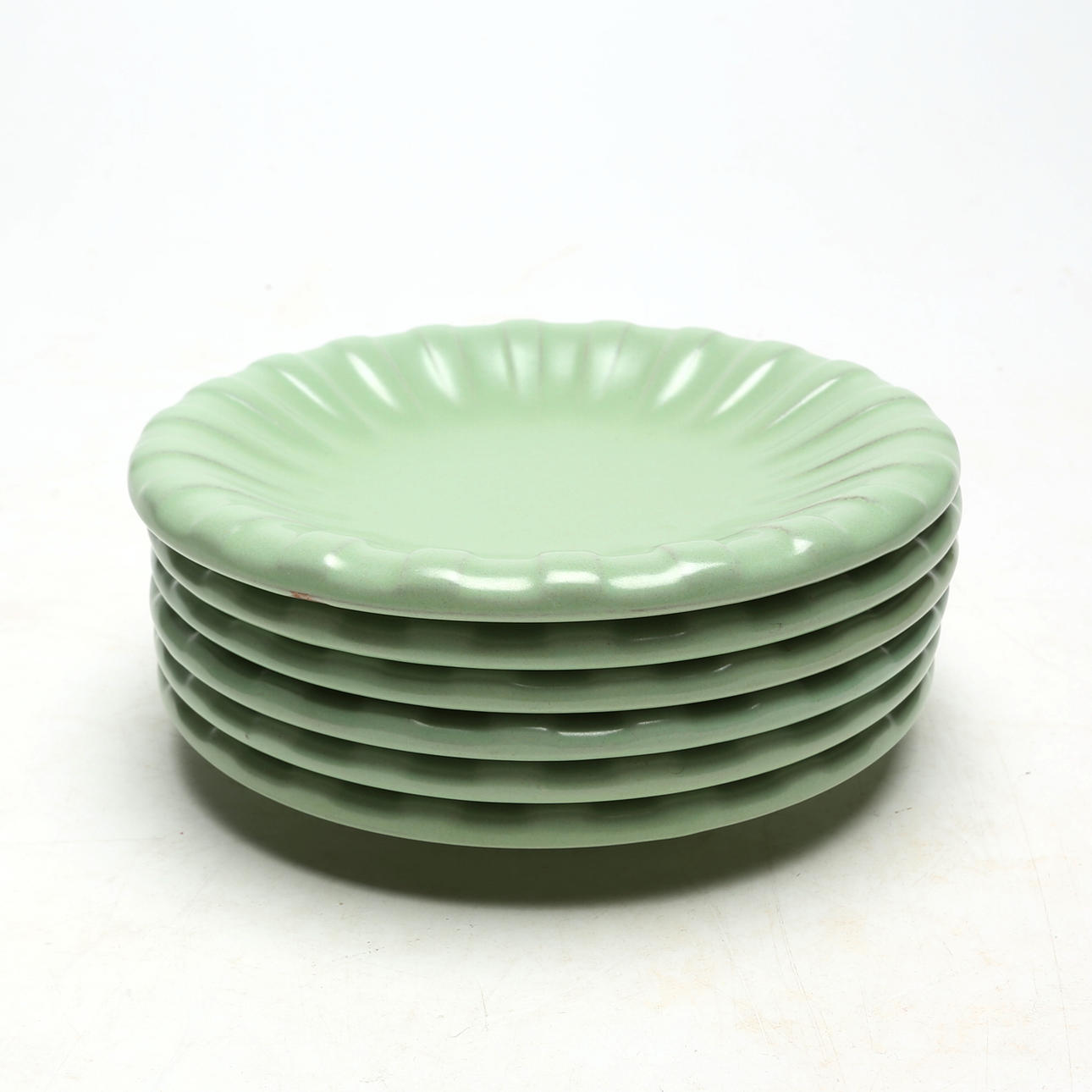 VICKE LINDSTRAND. SIDE PLATES, 6 pcs, ceramic. Ekeby.