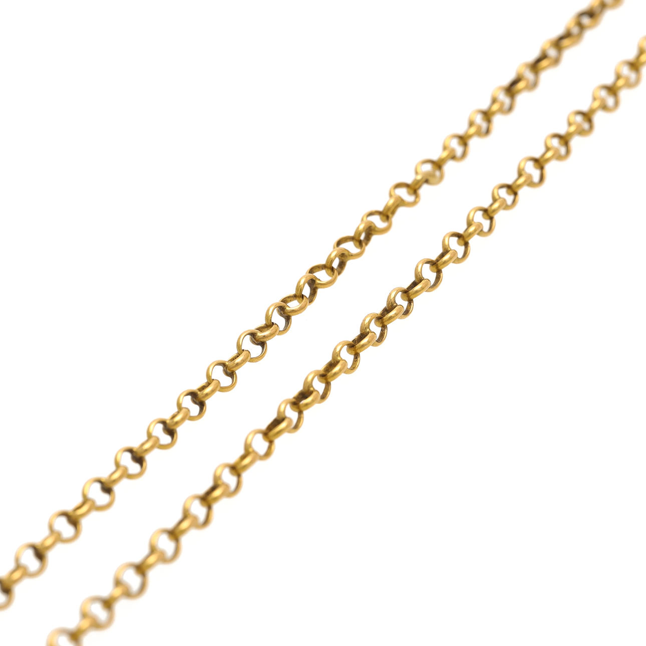 NECKLACE, 18k gold, cable link, length 120 cm.