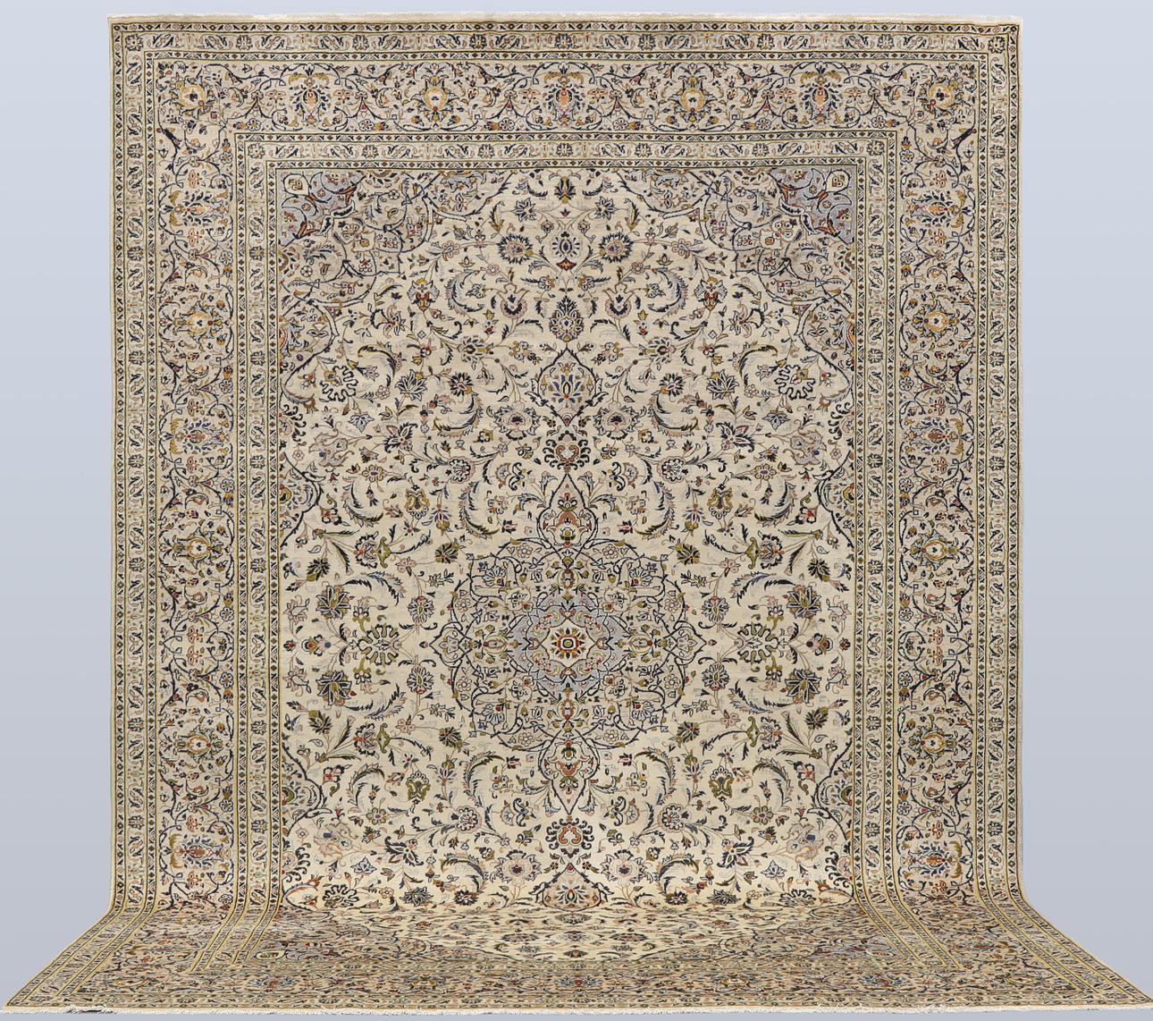 CARPET. Light Keshan, 401 x 294 cm.
