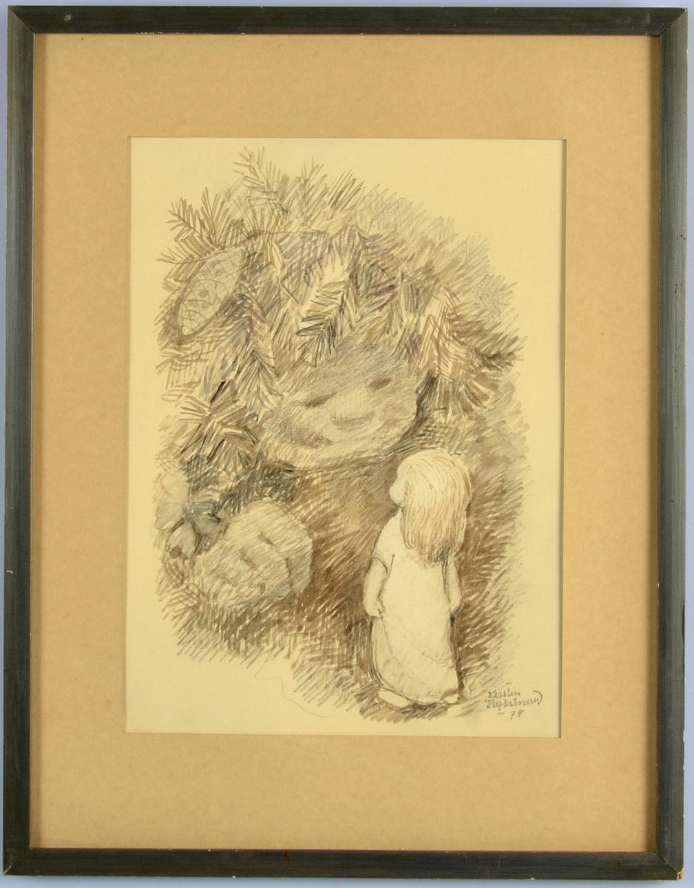 KERSTIN FRYKSTRAND WESTLING. Blyertsteckning.