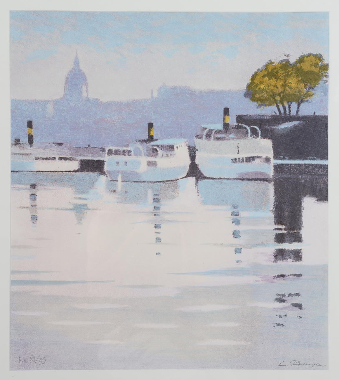 LENNART ROUPE. "Vintervila", colour lithograph, signed, numbered E.A. XII/XXV.