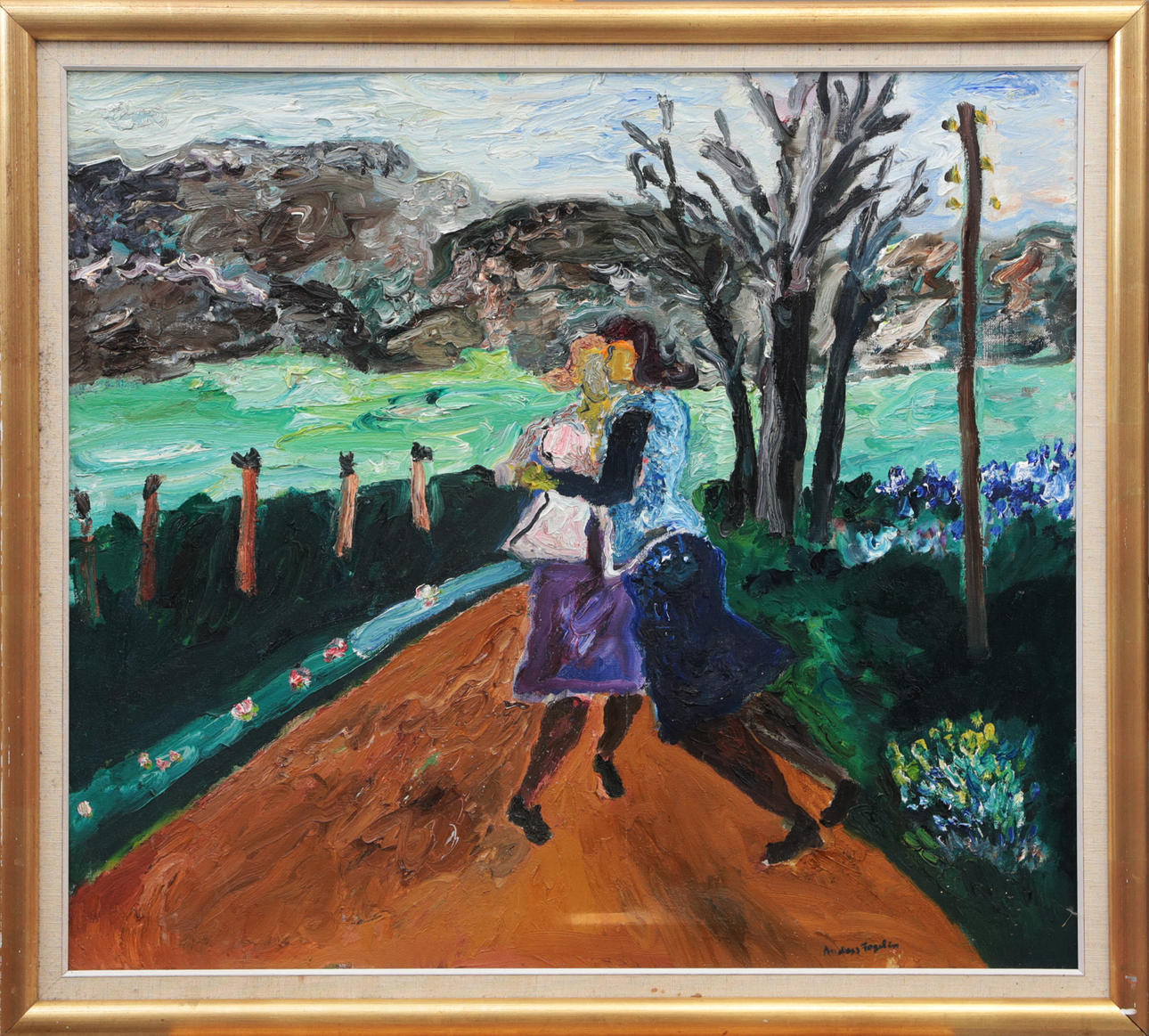 ANDERS FOGELIN. OIL, on canvas, signed.