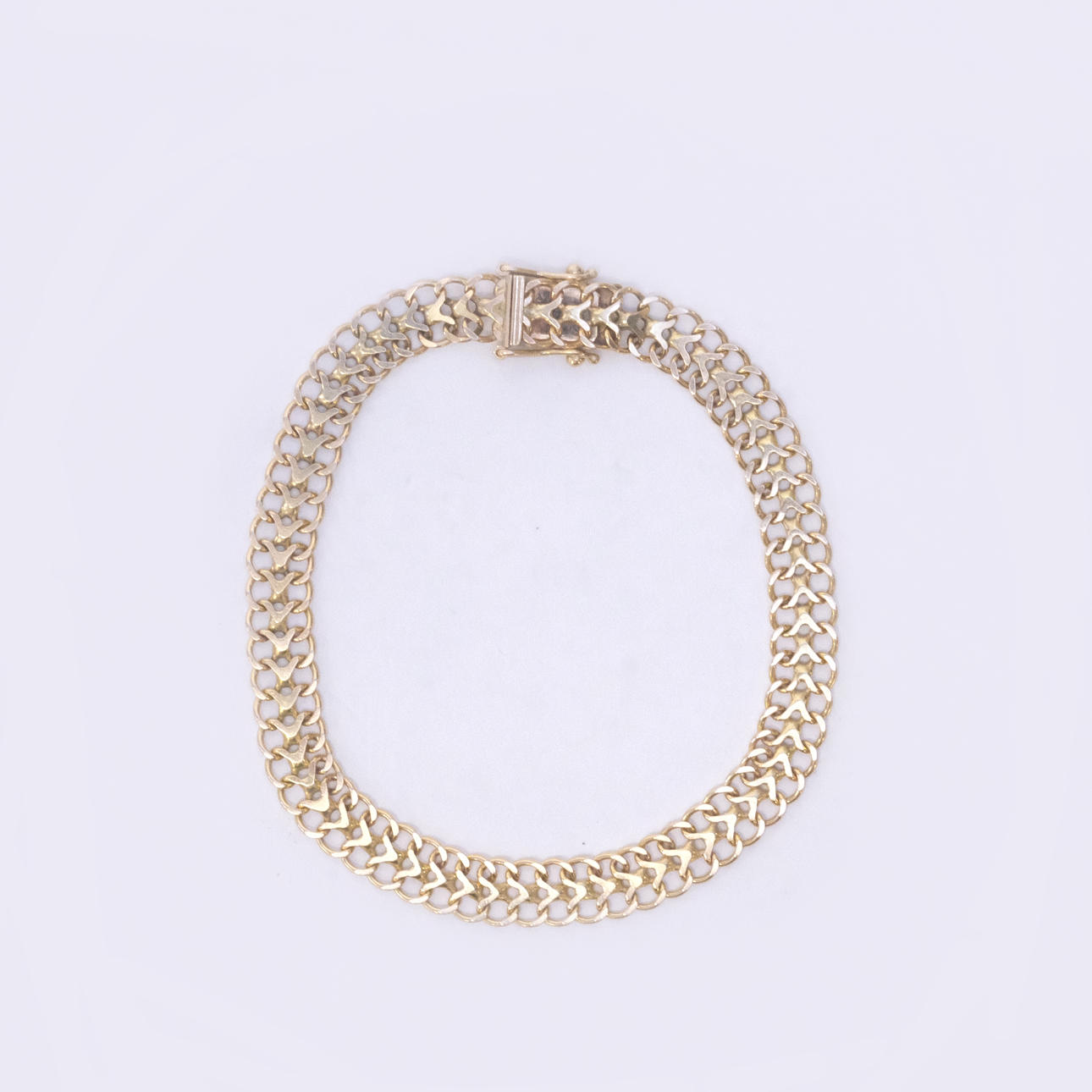 BRACELET, HERRINGBONE, 18K GOLD.