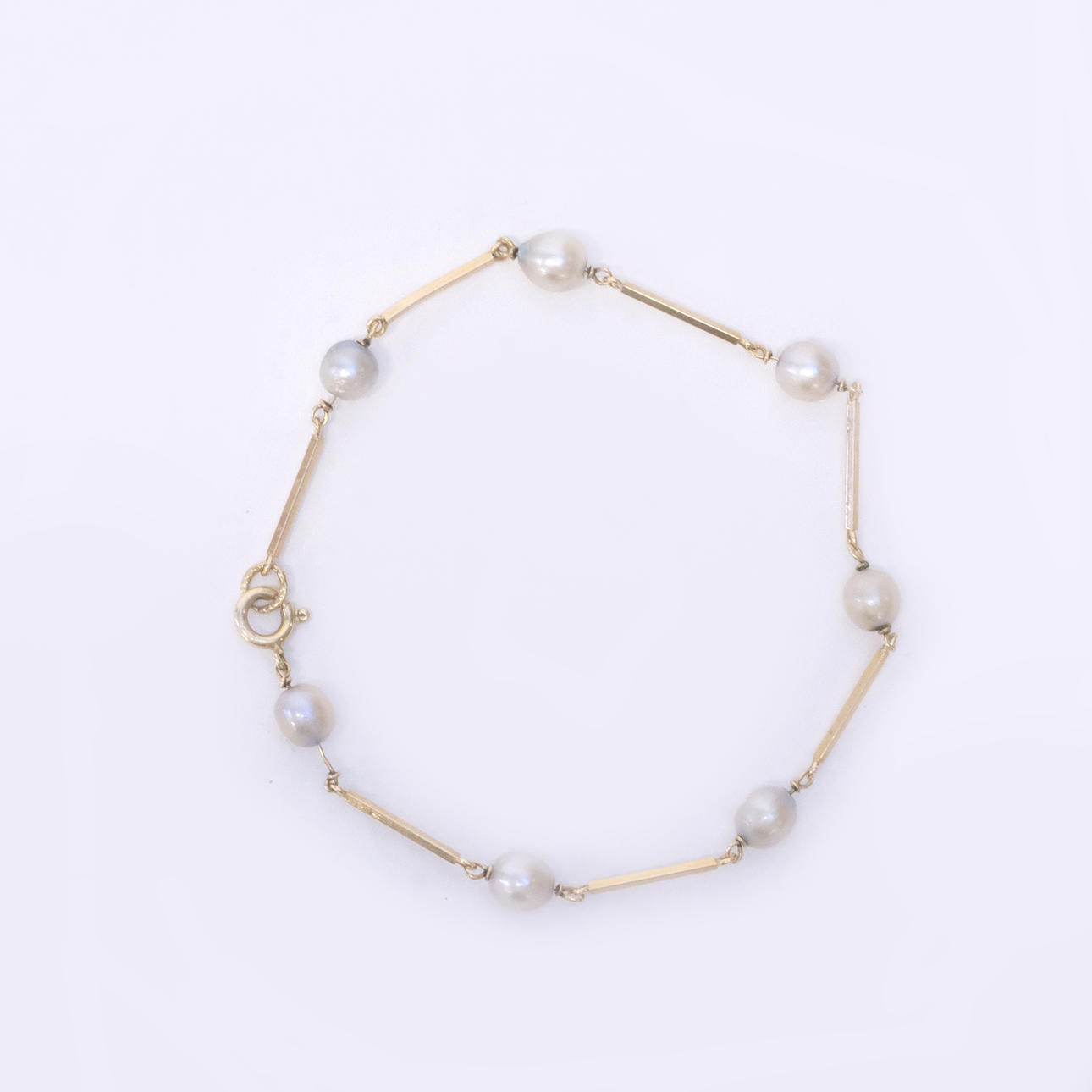 BRACELET WITH PEARLS, 18K GOLD.