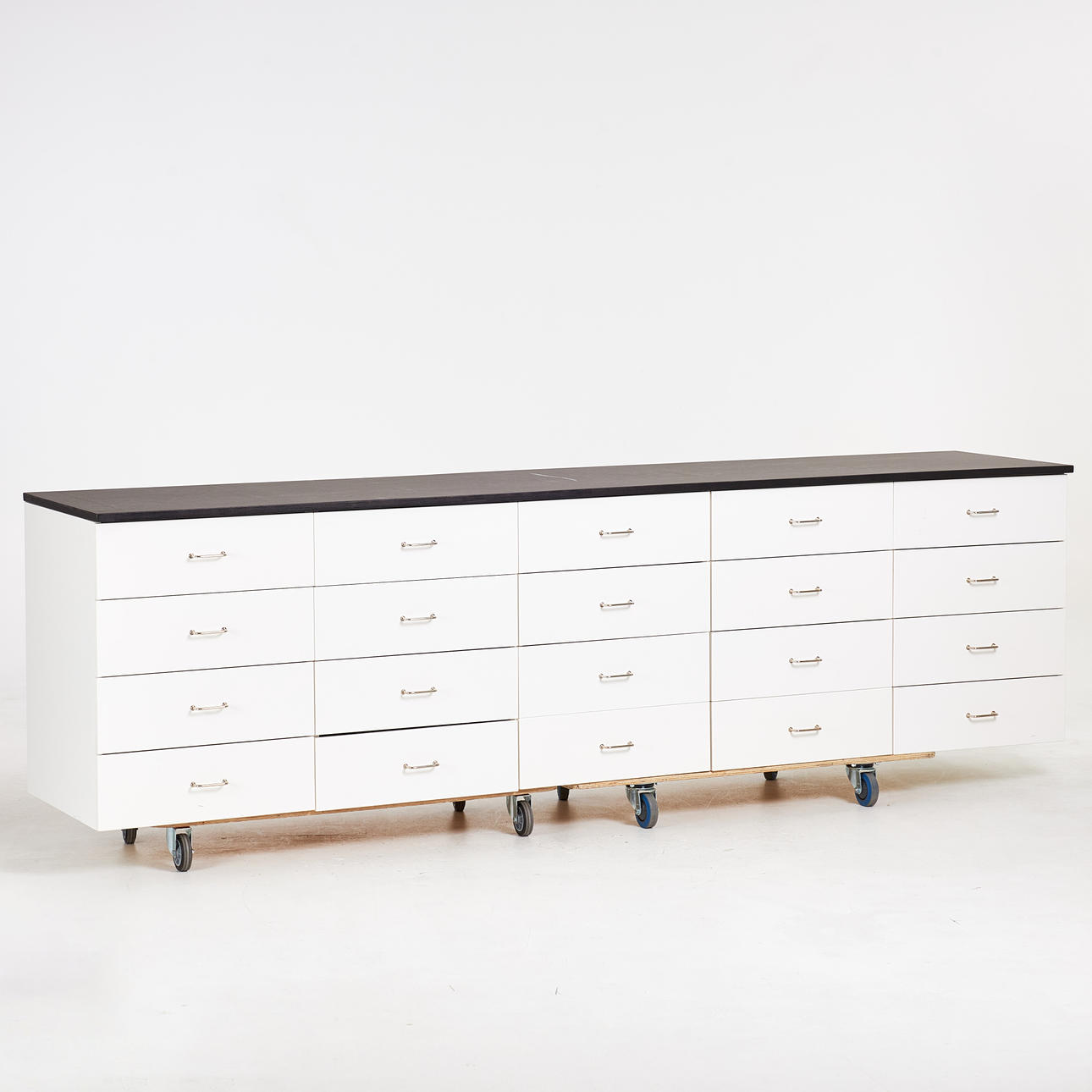 KITCHEN CABINET/BENCH, with 20 drawers, frames and drawers IKEA.