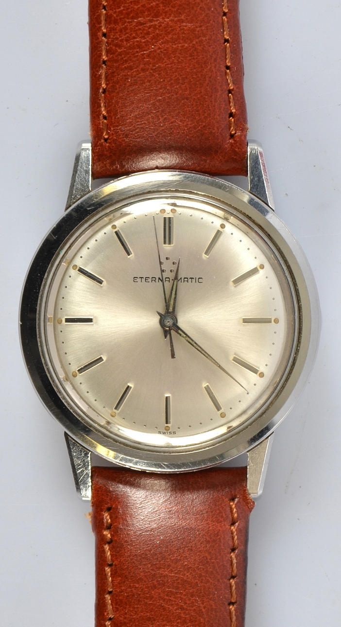 HERRARMBANDSUR, Eterna-Matic, stål.